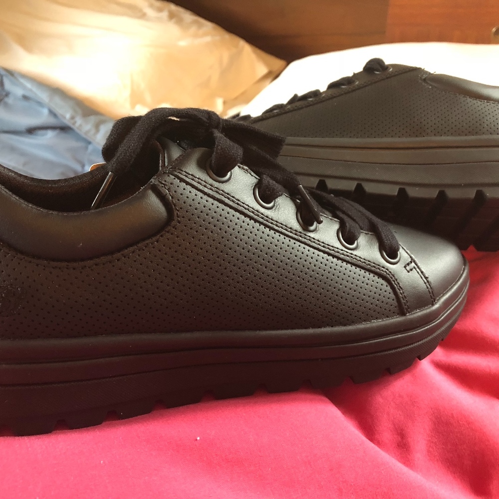 Sketchers freshest street cleat leather black 8.5